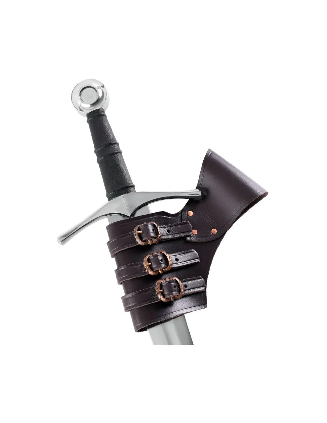 Tahalí pour épées cuir marron réglable ⚔️ Boutique Épées