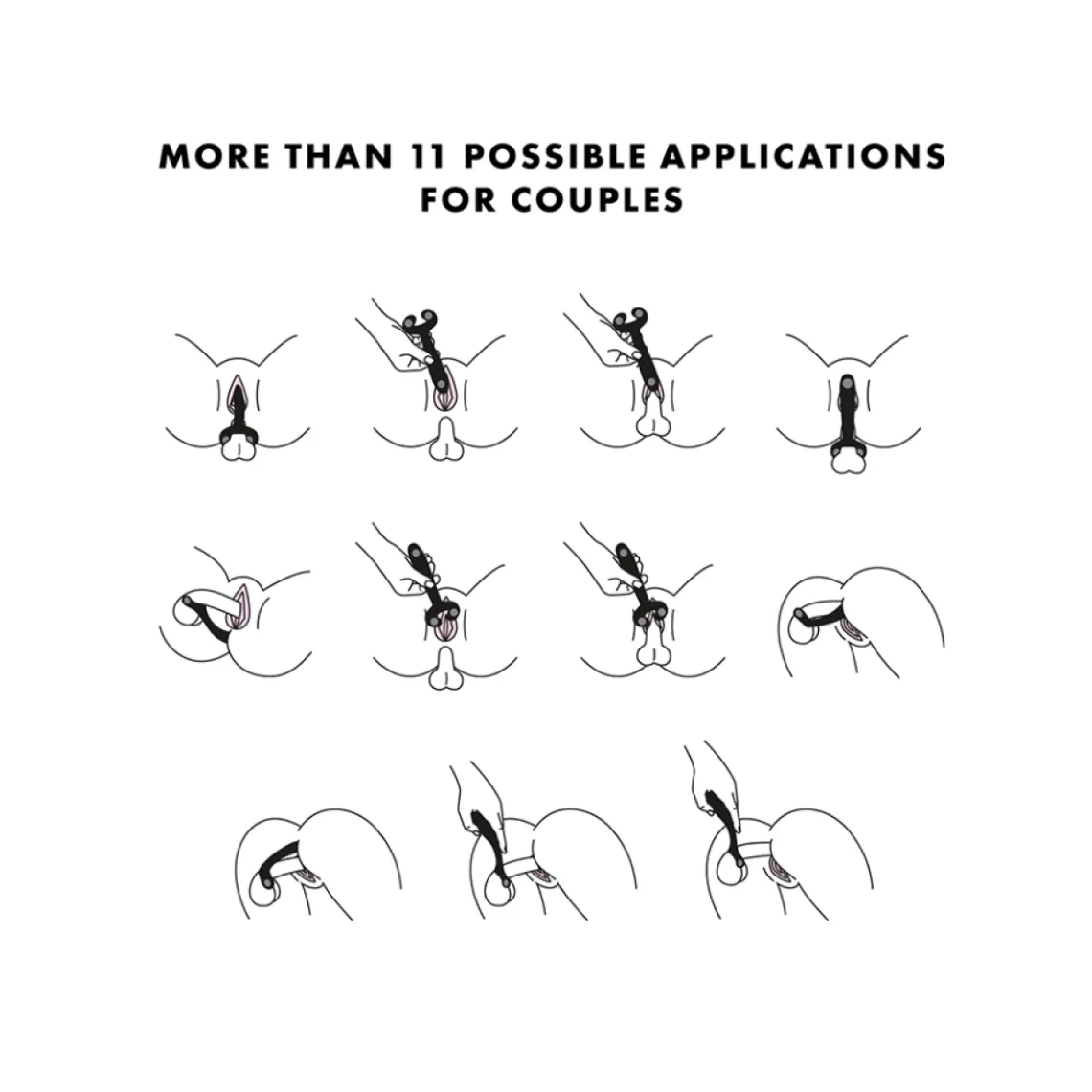 Vibromasseur pour couple - Noir | 3 Suisses